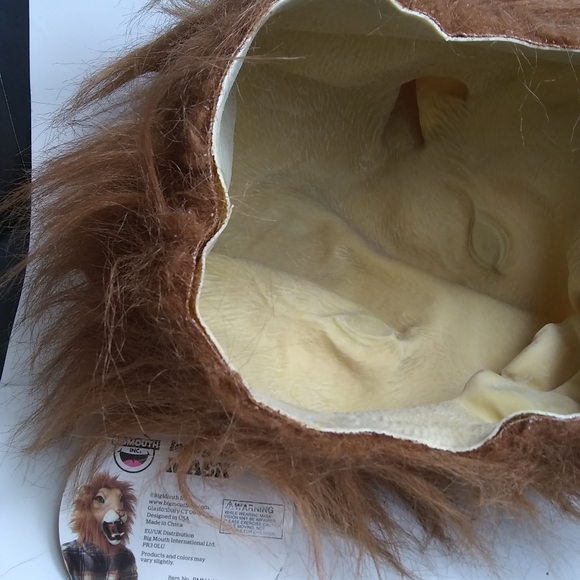 Lenny the Lion Mask - New w/ Tags! Big Mouth,Inc Halloween Design USA # BMMA-L1 - Picture 7 of 10